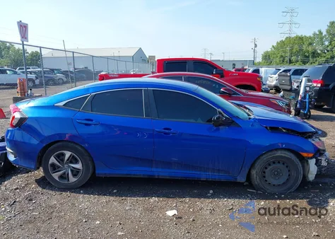 2020 Honda Civic Lx from USA, damaged, VIN 19XFC2F64LE010597